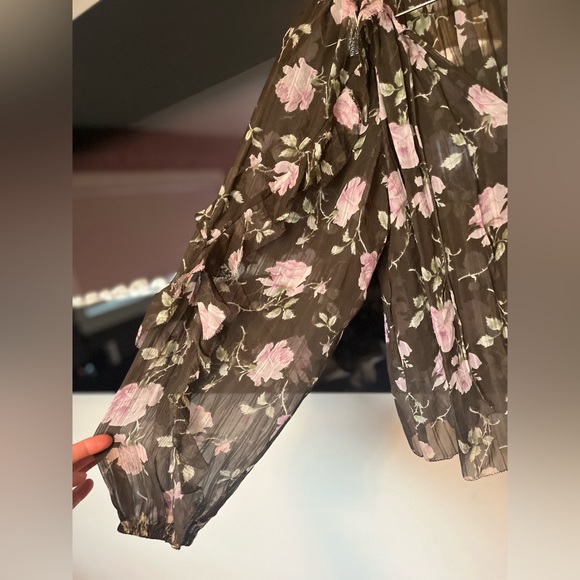 $295 Ulla Johnson Floral 100% silk Azalea Blouse - Picture 9 of 10